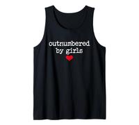 Girl Dad Outnumbered by Girls Dad of Girls Outnumbered Mens Camiseta sin Mangas