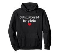 Girl Dad Outnumbered by Girls Dad of Girls Outnumbered Mens Sudadera con Capucha