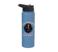 Girl Empowered Afro Black Queen African Women Stainless Steel Insulated Water Bottle