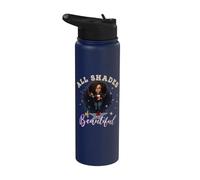 Girl Empowered Afro Black Queen African Women Stainless Steel Insulated Water Bottle