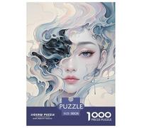 Girl Face 1000 Pièces Rompecabezas Desafiante Y Educativo para Adultos Regalos para Familiares Y Amigos Tout-Petits 38x26cm/1000pcs