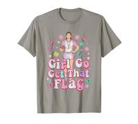 Girl Go Get That Flag Football Coach Mom Camiseta