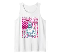 Girl Go Get That Flag Football Mom Camo American Flag USA Camiseta sin Mangas