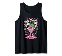 Girl Go Get That Flag Football Mom Player Drip Style Camiseta sin Mangas