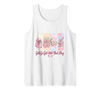 Girl Go Get That Flag Football Pink Flag, Bandera Femenina, fútbol, mamá Camiseta sin Mangas