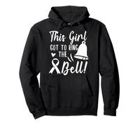 Girl Got To Ring The Bell Chemo Grad - Regalo para cáncer de Mama Sudadera con Capucha