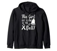 Girl Got To Ring The Bell Chemo Grad - Regalo para cáncer de Mama Sudadera con Capucha