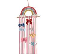 Girl Hair Bows Holder, Hair Bowknot Rack, Wall Mount Hair Bow Organizer, Rainbow Hair Bow Organizer, Multi-Purpose Hair Clip Storage, organizador para niñas, Hair Clip Display Rack