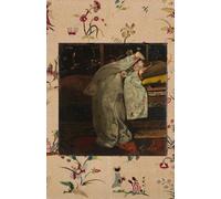 Girl in a White Kimono on Petticoat Panel UNLINED JOURNAL NOTEBOOK SKETCHBOOK