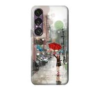 Girl in The Rain Funda Carcasa Case para Sony Xperia 1 VII