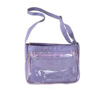 Girl JK Bolso de hombro de gran capacidad con ventana transparente | Itabag - Bolso bandolera de gran capacidad para mostrar alfileres de anime, para mujeres, estudiantes