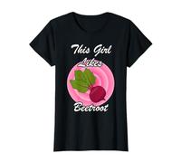 Girl Likes Beetroot Healthy Vegetable Cita Camiseta