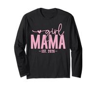 Girl Mama EST 2026 Pregnancy Reveal Mom To Be New Mommy Manga Larga