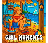 Girl Moments Cute & Comfy Coloring Book: 50 Pages of Relaxation and Creativity for Every Girl!A Coloring Escape Filled with Cozy Vibes and Cute Moments!