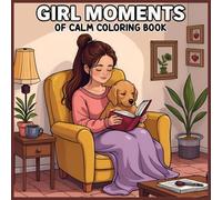Girl Moments of Calm Coloring Book: Cute and Calming Coloring Book for Adults and Teens Featuring Cozy Routines, Wholesome Activities, and Serene Nature Scenes
