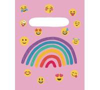 Girl notebook: Writing Book with interlined dotted lines ideal for kids from 3 to 6 years old. Cute girly emoji pattern on the cover to make handwriting fun!