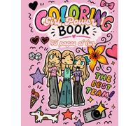 Girl Power 1- Cute Girls Coloring Book: 45 Fun and Relaxing Coloring Pages for Teens and Girls