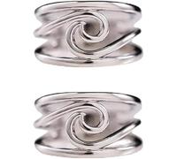 Girl Products 2 anillos de felicidad viene en ondas, anillo de ondas geométricas huecas de plata, anillo de ondas de mar, regalo inspirador para aquellos que están experimentando contratiempos (7)
