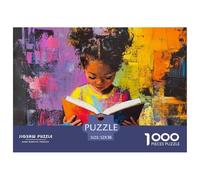 Girl Reading Book (2) Papel De Calidad Excelente Hobby para Momentos Tranquilos, Fines De Semana Y Relax Vacacional 52x38cm/1000pcs