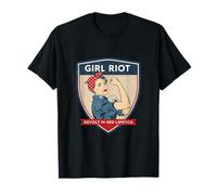 Girl Riot Lápiz labial rojo Power Rosie Camiseta
