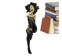 Girl Sculptures Home Decor, Afro Modern Art Figurine, Resin Statue Artwork Piece for Bedroom Living Room Study Bookshelf Dorm Apartment Hotel Shop Cafe Restaurant Indoor Display Accent Ornament