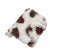 Girl Styles - Bolsas de almacenamiento de felpa con forma de corazón para organización de bolsillo de pequeños elementos esenciales con bonito diseño, portátil y portátil, Blanco