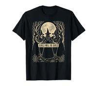 Girl Will Be Girls Witchy - Diseño de Temporada Espeluznante de Halloween Camiseta