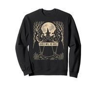 Girl Will Be Girls Witchy - Diseño de Temporada Espeluznante de Halloween Sudadera