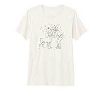Girl with Doberman, Doberman Pincher Camiseta Premium
