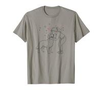 Girl with Golden Retriever, Cute Golden Retriever Camiseta
