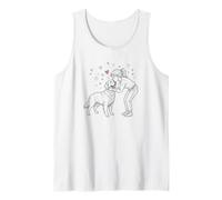 Girl with Golden Retriever, Cute Golden Retriever Camiseta sin Mangas