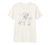 Girl with Malinois, Girls with Mals, Cute Belgian Malinois Camiseta Premium