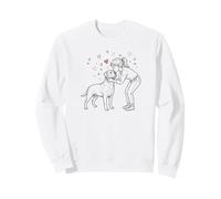 Girl with Rottweiler, Cute Rottweiler Sudadera