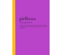 Girlboss | Notebook, Notizbuch| 100 Seiten liniert A5 |Motivierender Spruch| Frauenpower, Girlpower,Feminismus | lila gelb Notizheft mit Spruch: ... bosslady, it-piece, minimalism, that girl