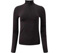 Girlfriend Collective Camiseta de Yoga para Mujer de Manga Larga con Media Cremallera