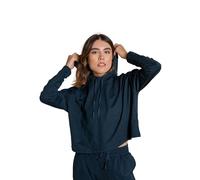 Girlfriend Collective Sudadera con Capucha de Manga Larga Camiseta de Yoga, Midnight, XX-Small para Mujer