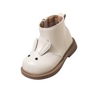 Girls and Boys Children's Casual Shoes Mesh Soft Sole Breathable Sports Short Boots Snow Boots 24, Blanco, 24 EU