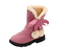 Girls and Boys Children's Casual Shoes Mesh Soft Sole Breathable Sports Short Boots Snow Shoes 35, Rosa., 29 EU