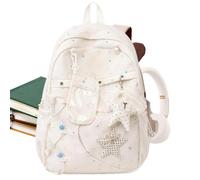 Girls Backpack - Lightweight School Bag, Waterproof Bookbag, Clear Pouch
