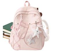 Girls Backpack - Lightweight School Bag, Waterproof Bookbag, Clear Pouch