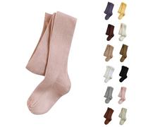 Girls Ballet Dance Tights Kids Footed Cotton Rich Knit School Leggings Teen Seamless Plain Solid Color Pantyhose Children Opaque Stretchy Training Gymnastics Tights Trousers