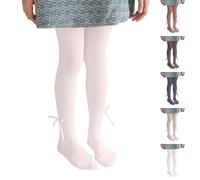 Girls Ballet Tights Kids Bow Footed Dance Convertible Tights Soft Seamless Opaque Yoga Leggings Stocking Teen Girls Solid Plain School Training Gymnastics Pantyhose