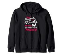 Girl'S Best Friend Never Owned A Persian Cat Funny Kitten Sudadera con Capucha