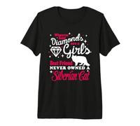 Girl'S Best Friend Never Owned A Siberian Cat Funny Kitten Camiseta Premium