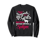 Girl'S Best Friend Never Owned A Sphynx Cat Funny Kitten Sudadera