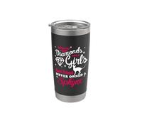Girl's Best Friend Never Owned A Sphynx Cat Funny Kitten Vaso térmico de acero inoxidable de doble pared