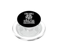 Girls Don't Like Boys Girls Like Witches Halloween Wicca PopSockets PopGrip para MagSafe