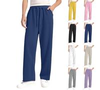 Girls Fleece Sweatpant Kids Wide Leg Baggy Sweat Pants Teen Girls Casual Drawstring Elastic Waist Joggers with Pockets Children Winter Warm Open Bottom School Trousers