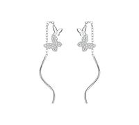 Girls Flying Butterflies Lobe Earrings with Light for Women Fine Jewelry in