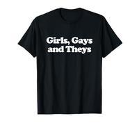 Girls Gays And Theys Y2k Trendy LGBTQ Pride Gay Lesbian Camiseta